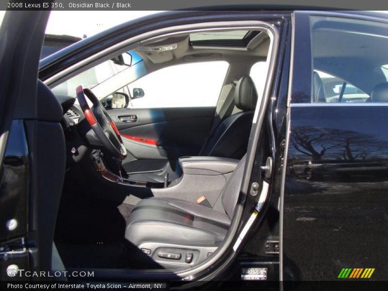 Obsidian Black / Black 2008 Lexus ES 350