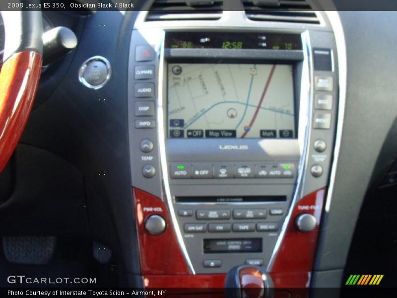 Obsidian Black / Black 2008 Lexus ES 350