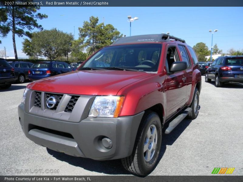Red Brawn Metallic / Steel/Graphite 2007 Nissan Xterra S