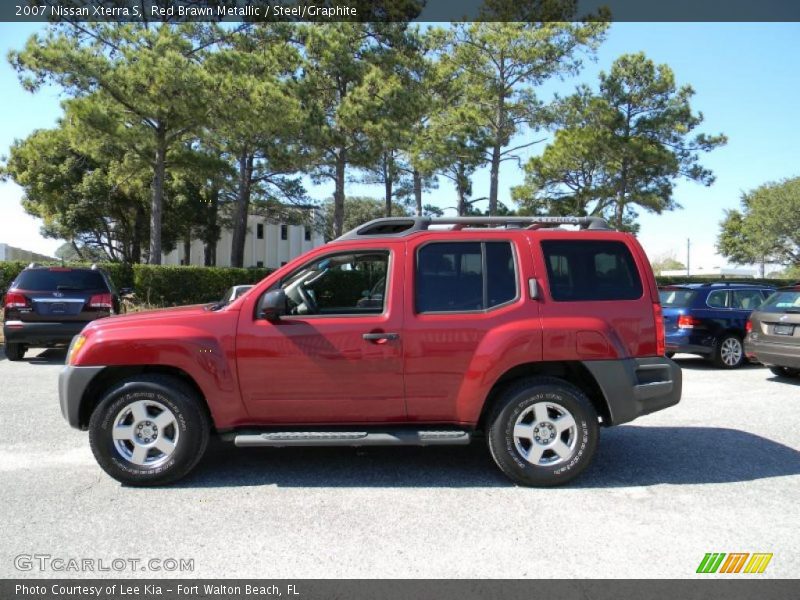 Red Brawn Metallic / Steel/Graphite 2007 Nissan Xterra S