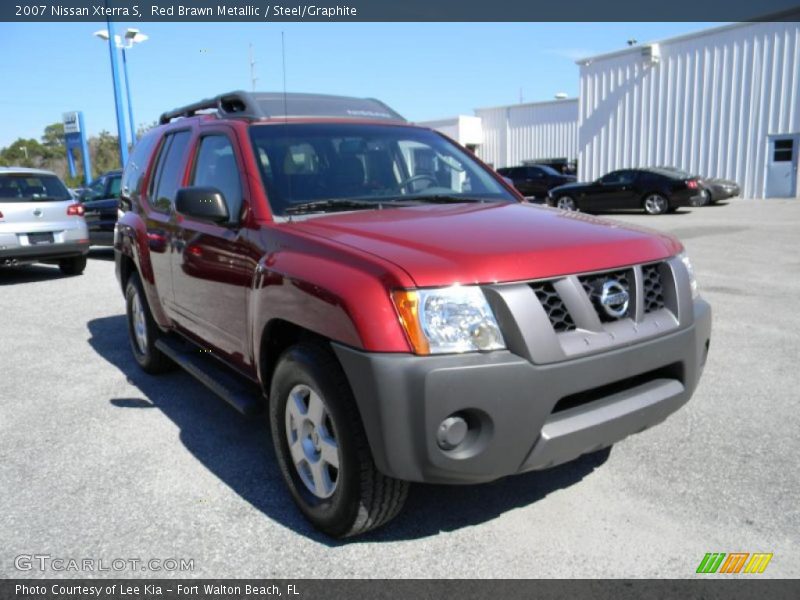 Red Brawn Metallic / Steel/Graphite 2007 Nissan Xterra S