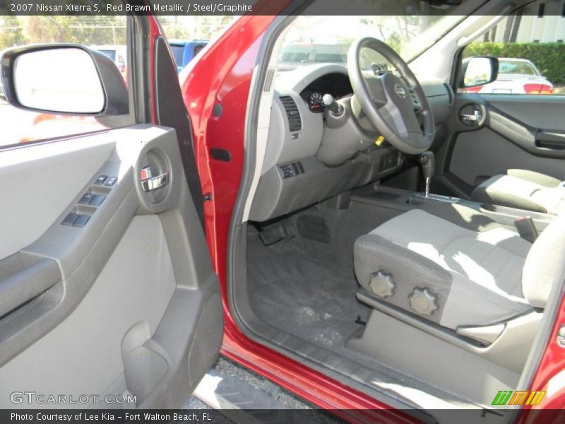 Red Brawn Metallic / Steel/Graphite 2007 Nissan Xterra S
