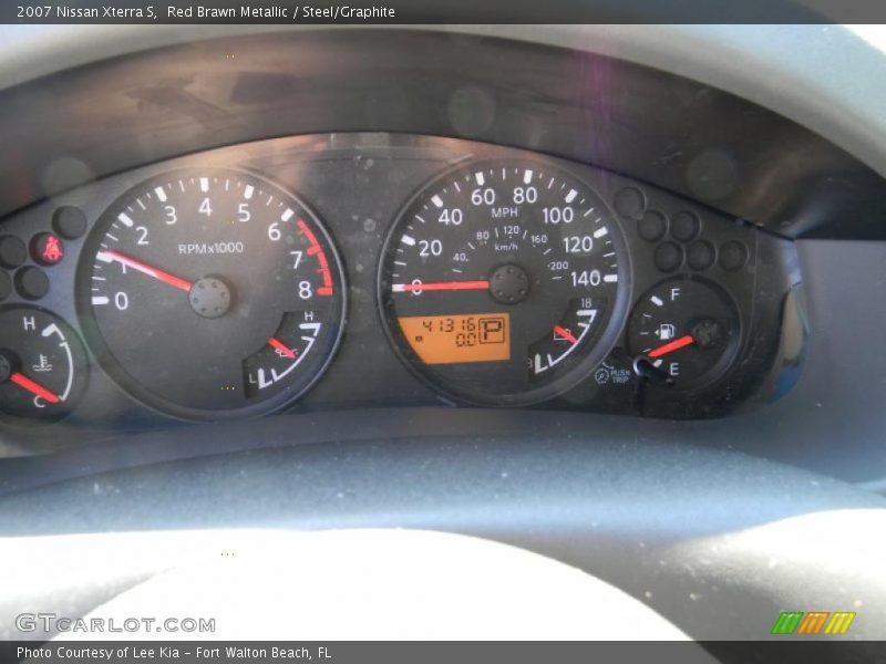 Red Brawn Metallic / Steel/Graphite 2007 Nissan Xterra S