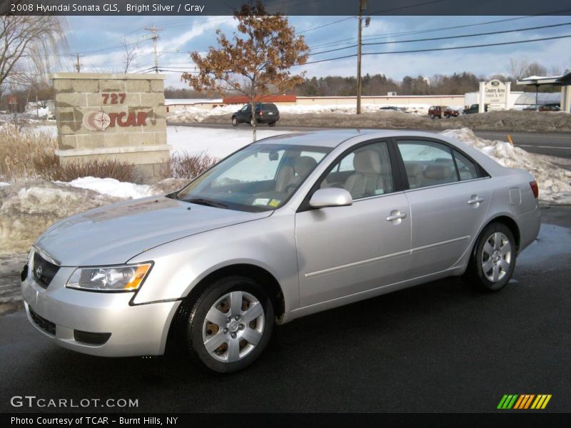 Bright Silver / Gray 2008 Hyundai Sonata GLS