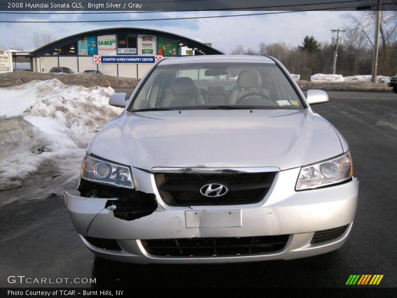 Bright Silver / Gray 2008 Hyundai Sonata GLS