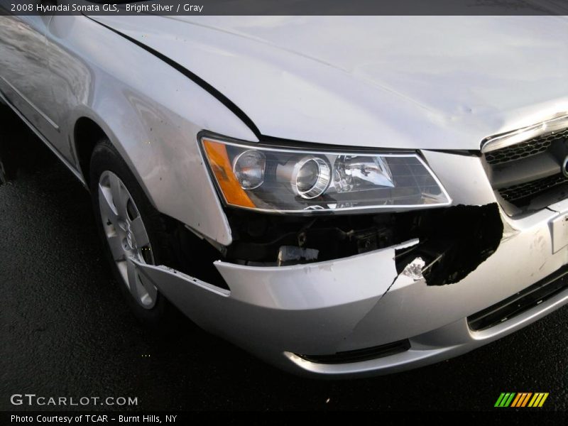 Bright Silver / Gray 2008 Hyundai Sonata GLS