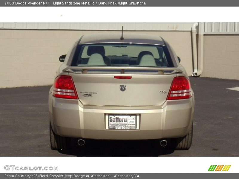 Light Sandstone Metallic / Dark Khaki/Light Graystone 2008 Dodge Avenger R/T