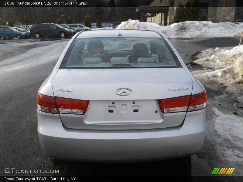 Bright Silver / Gray 2008 Hyundai Sonata GLS