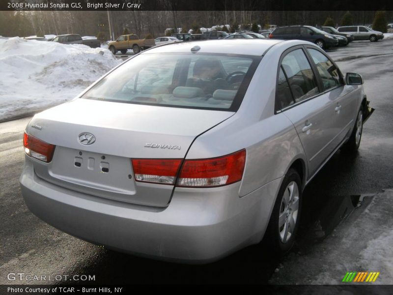 Bright Silver / Gray 2008 Hyundai Sonata GLS