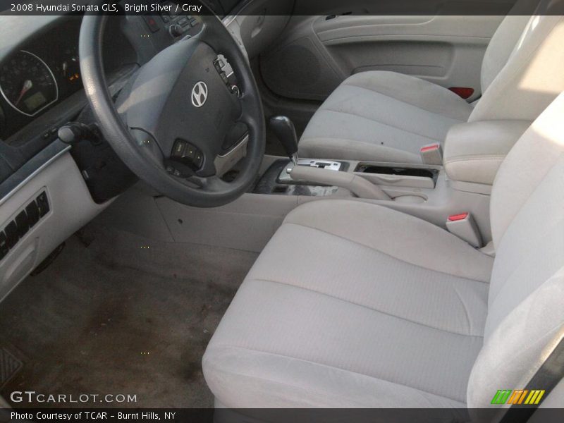 Bright Silver / Gray 2008 Hyundai Sonata GLS