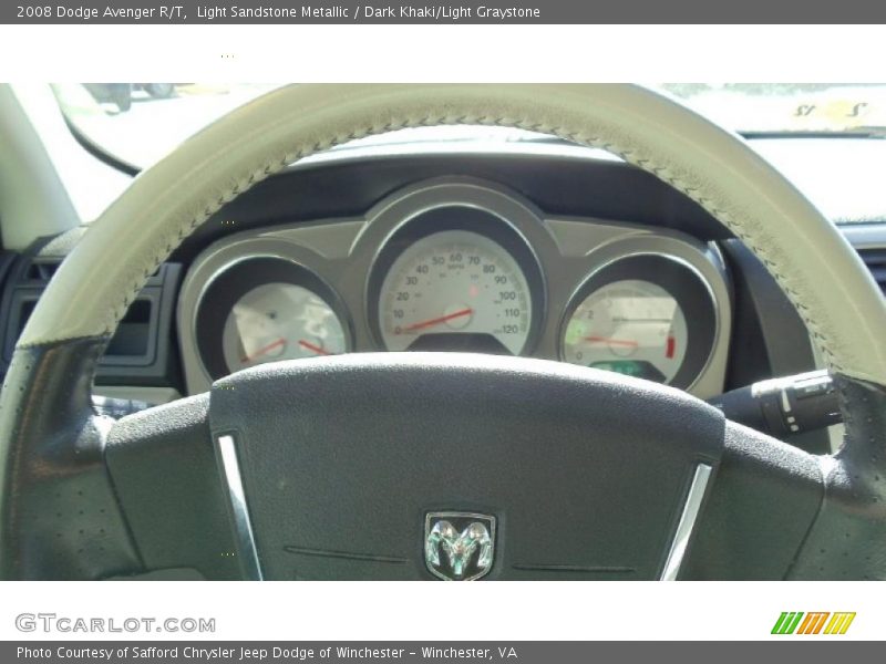 Light Sandstone Metallic / Dark Khaki/Light Graystone 2008 Dodge Avenger R/T