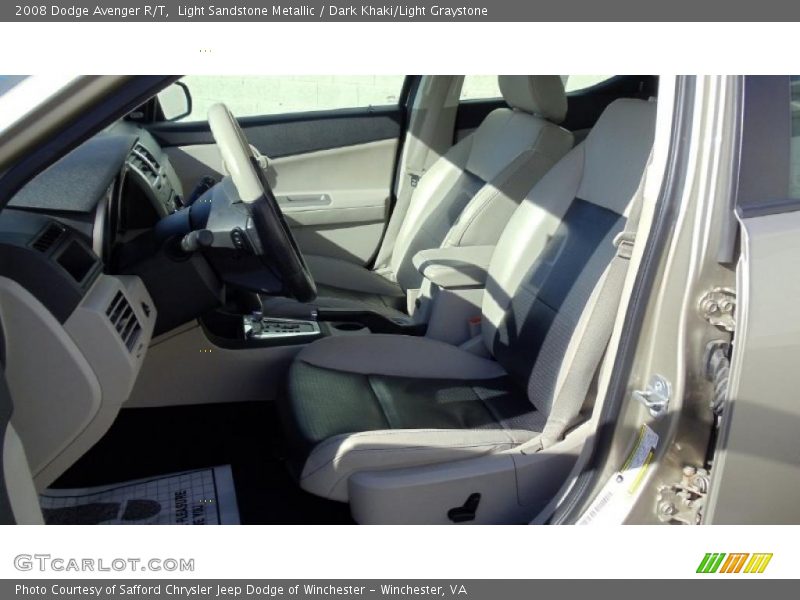 Light Sandstone Metallic / Dark Khaki/Light Graystone 2008 Dodge Avenger R/T