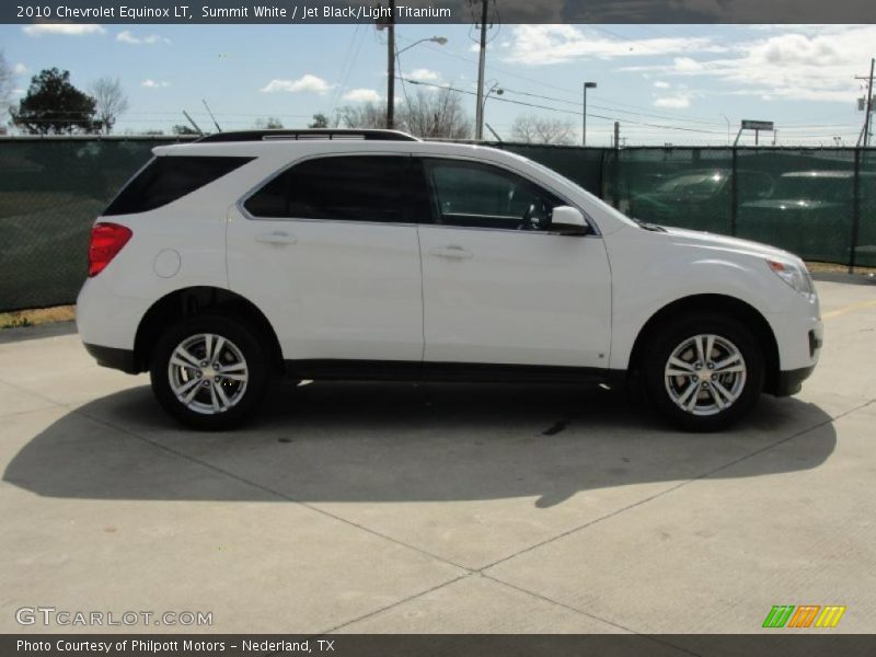 Summit White / Jet Black/Light Titanium 2010 Chevrolet Equinox LT