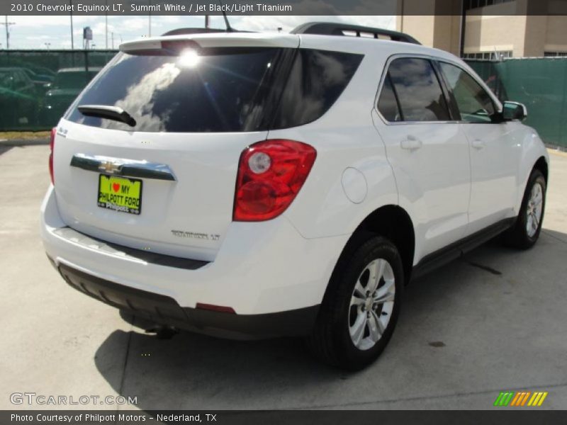 Summit White / Jet Black/Light Titanium 2010 Chevrolet Equinox LT