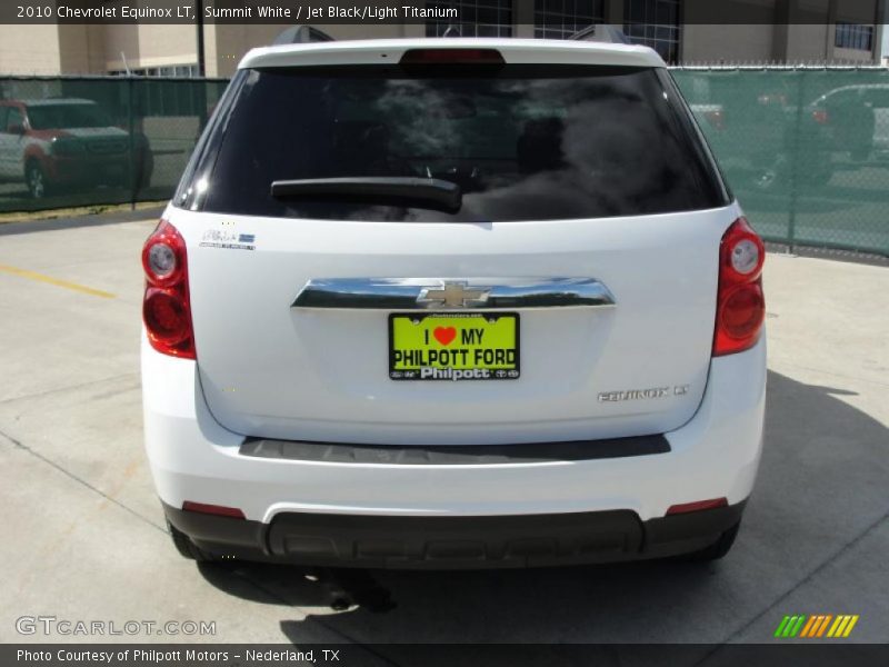 Summit White / Jet Black/Light Titanium 2010 Chevrolet Equinox LT