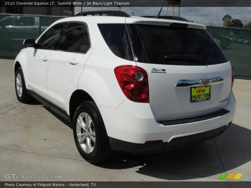 Summit White / Jet Black/Light Titanium 2010 Chevrolet Equinox LT