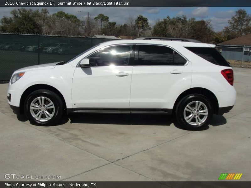 Summit White / Jet Black/Light Titanium 2010 Chevrolet Equinox LT