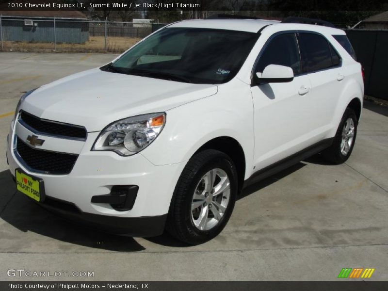 Summit White / Jet Black/Light Titanium 2010 Chevrolet Equinox LT