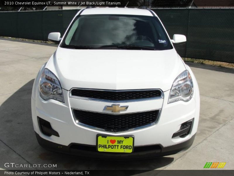 Summit White / Jet Black/Light Titanium 2010 Chevrolet Equinox LT