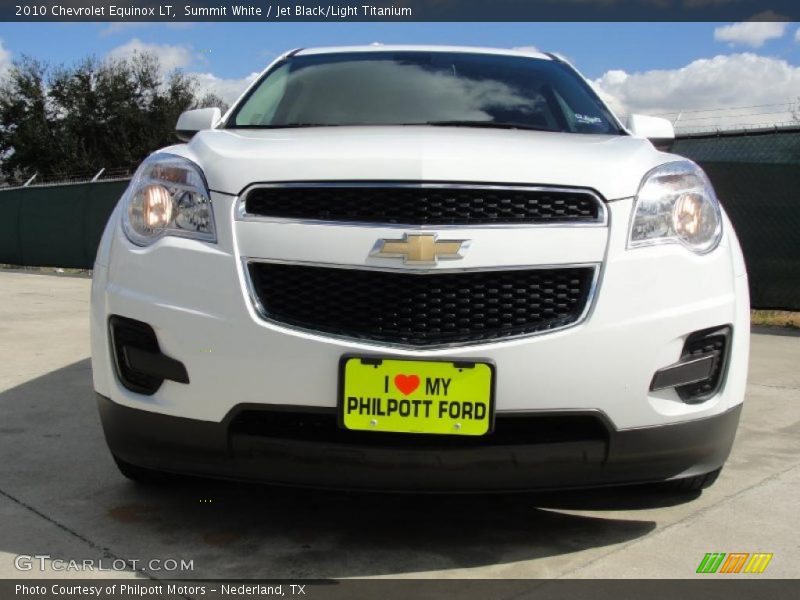 Summit White / Jet Black/Light Titanium 2010 Chevrolet Equinox LT