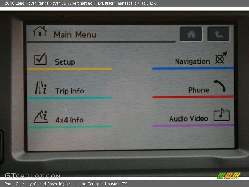 Java Black Pearlescent / Jet Black 2008 Land Rover Range Rover V8 Supercharged