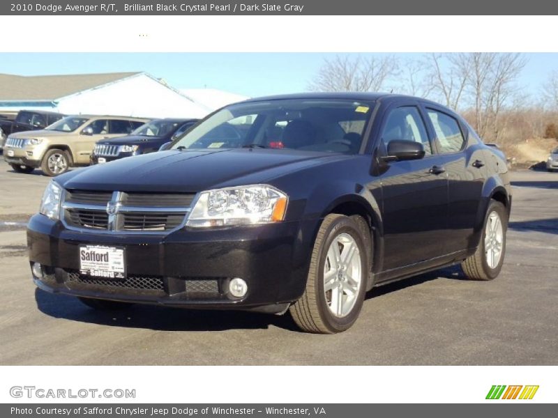 Brilliant Black Crystal Pearl / Dark Slate Gray 2010 Dodge Avenger R/T
