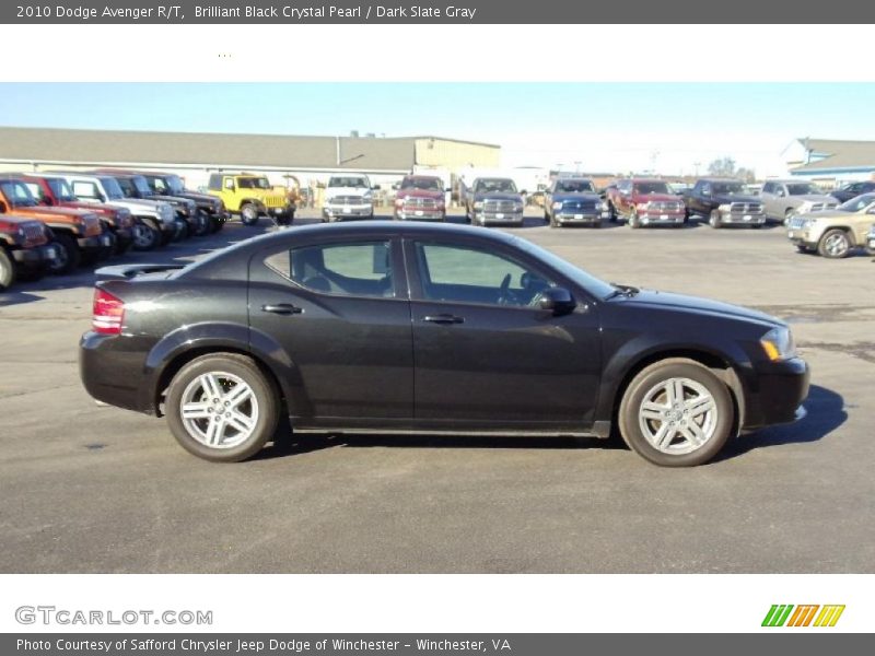 Brilliant Black Crystal Pearl / Dark Slate Gray 2010 Dodge Avenger R/T