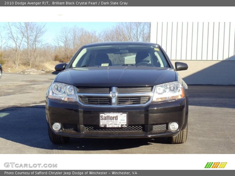 Brilliant Black Crystal Pearl / Dark Slate Gray 2010 Dodge Avenger R/T