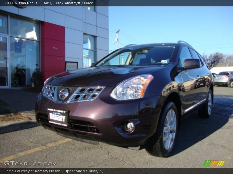 Black Amethyst / Black 2011 Nissan Rogue SL AWD