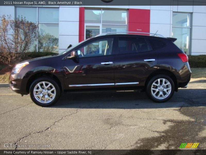 Black Amethyst / Black 2011 Nissan Rogue SL AWD