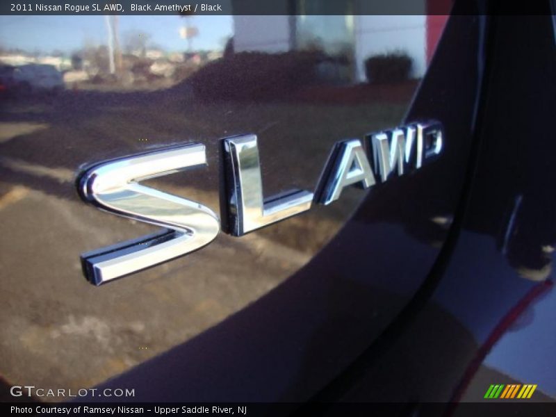 Black Amethyst / Black 2011 Nissan Rogue SL AWD