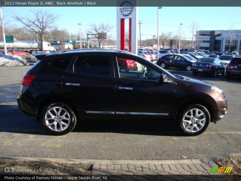Black Amethyst / Black 2011 Nissan Rogue SL AWD