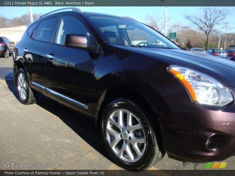 Black Amethyst / Black 2011 Nissan Rogue SL AWD