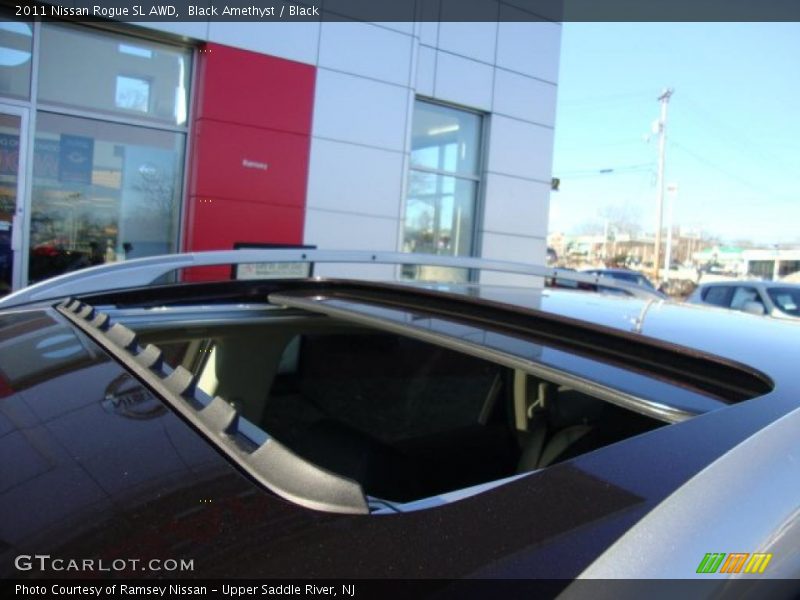 Black Amethyst / Black 2011 Nissan Rogue SL AWD