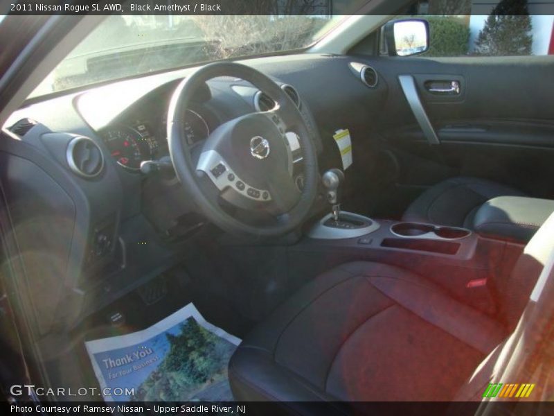 Black Amethyst / Black 2011 Nissan Rogue SL AWD