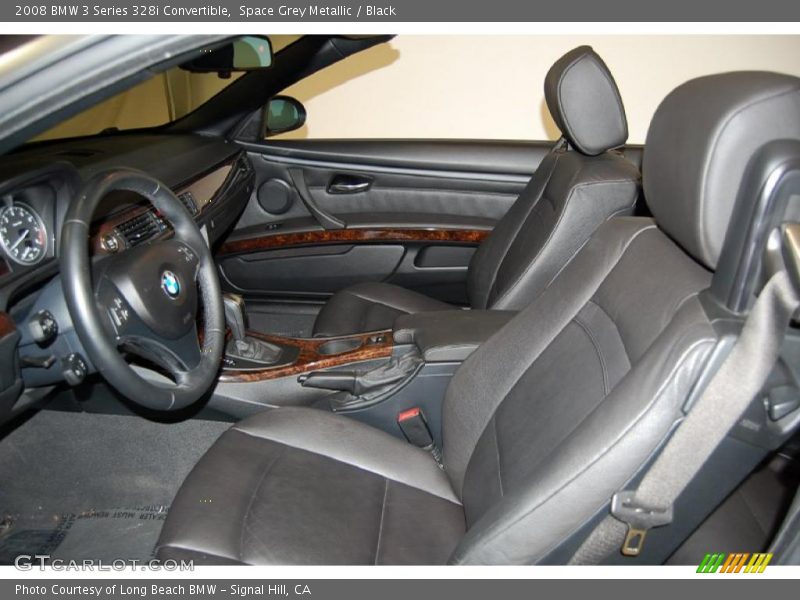 Space Grey Metallic / Black 2008 BMW 3 Series 328i Convertible