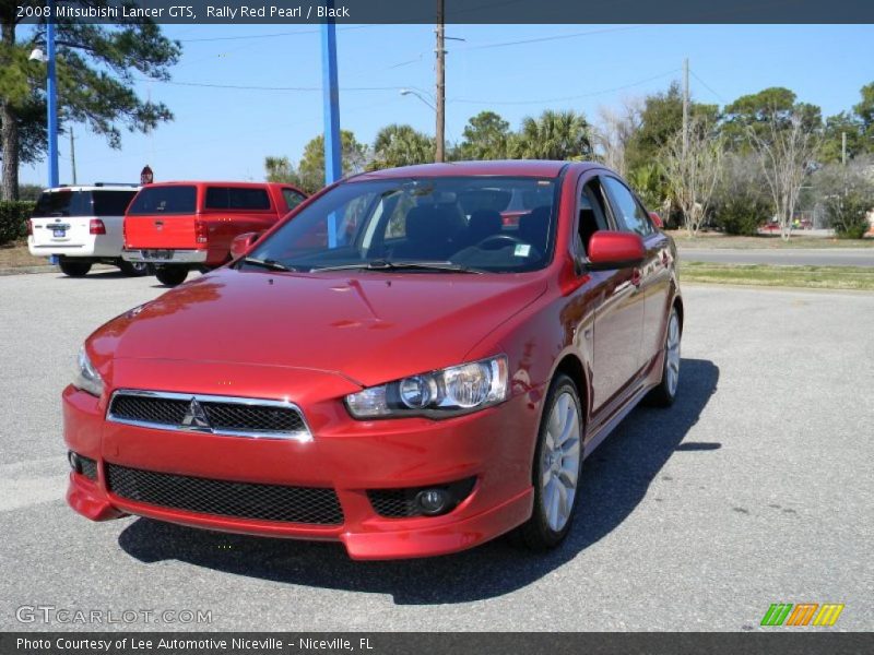 Rally Red Pearl / Black 2008 Mitsubishi Lancer GTS