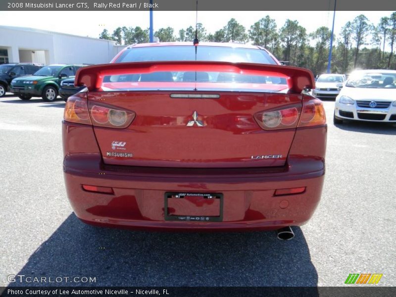 Rally Red Pearl / Black 2008 Mitsubishi Lancer GTS