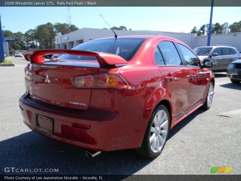 Rally Red Pearl / Black 2008 Mitsubishi Lancer GTS