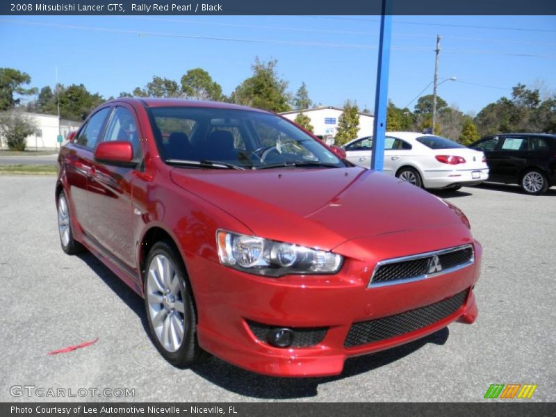 Rally Red Pearl / Black 2008 Mitsubishi Lancer GTS