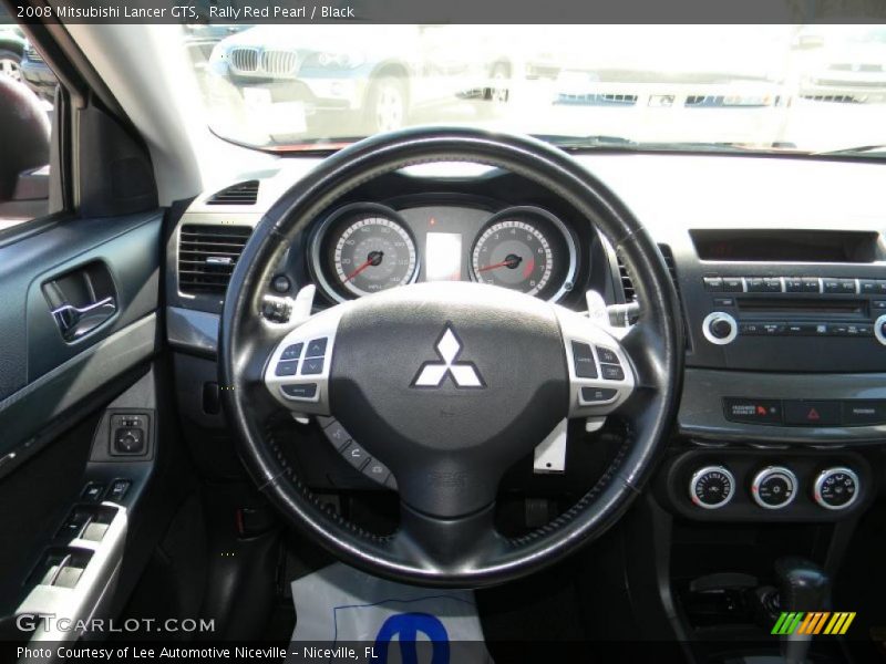 Rally Red Pearl / Black 2008 Mitsubishi Lancer GTS