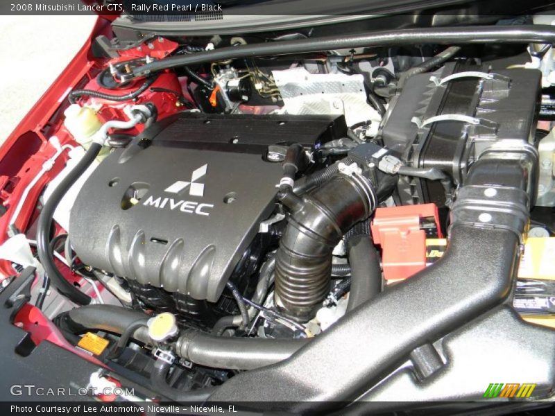Rally Red Pearl / Black 2008 Mitsubishi Lancer GTS