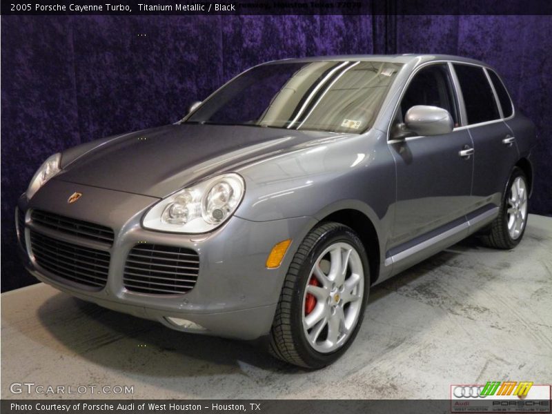 Titanium Metallic / Black 2005 Porsche Cayenne Turbo