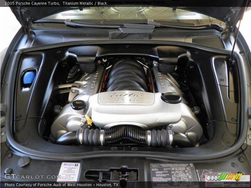 Titanium Metallic / Black 2005 Porsche Cayenne Turbo