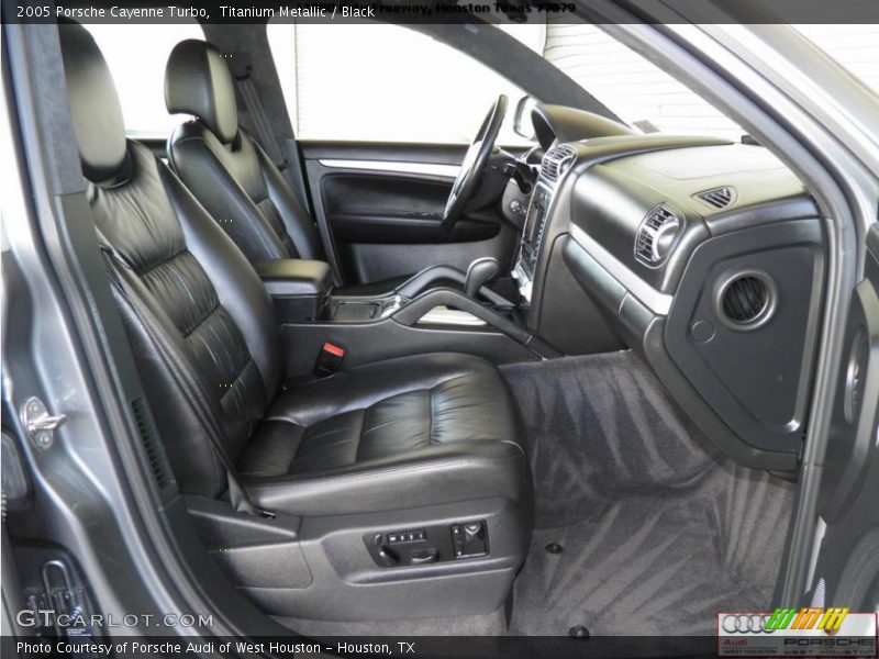 Titanium Metallic / Black 2005 Porsche Cayenne Turbo