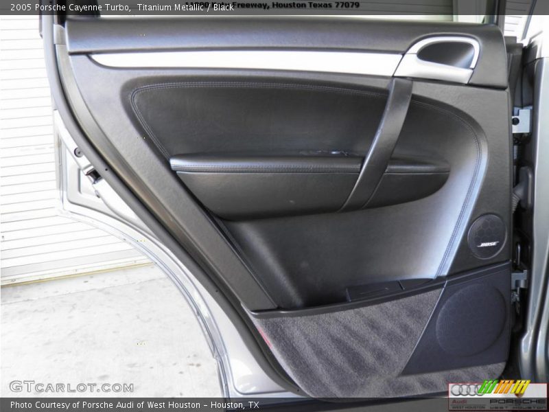 Titanium Metallic / Black 2005 Porsche Cayenne Turbo