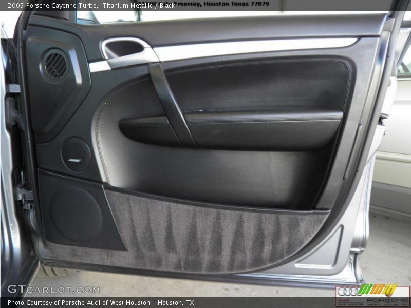 Titanium Metallic / Black 2005 Porsche Cayenne Turbo