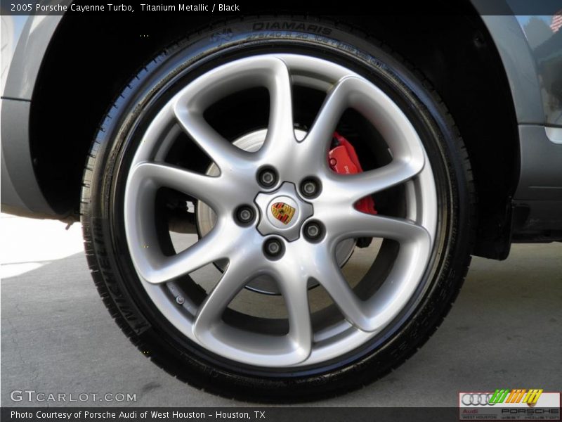 Titanium Metallic / Black 2005 Porsche Cayenne Turbo
