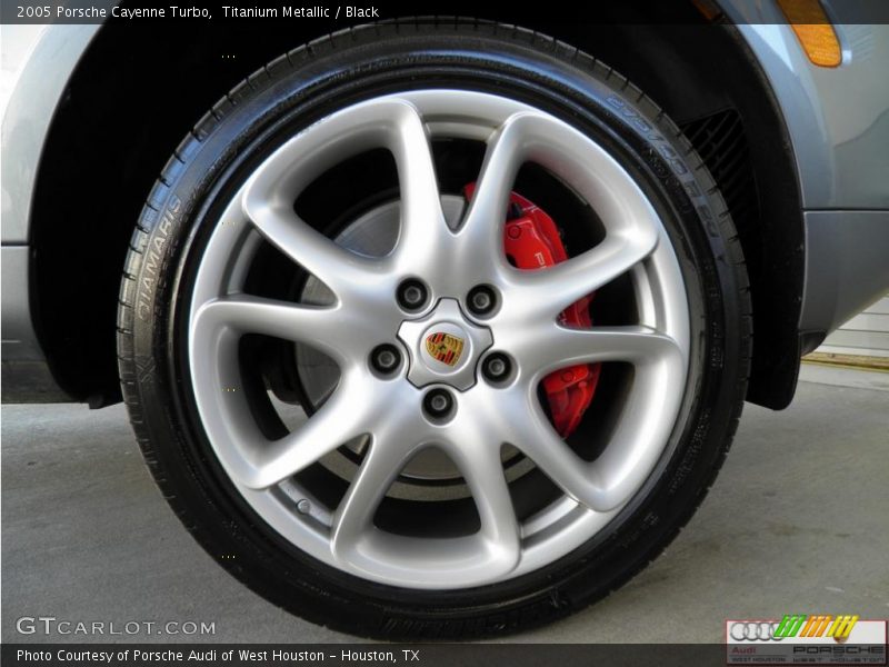 Titanium Metallic / Black 2005 Porsche Cayenne Turbo