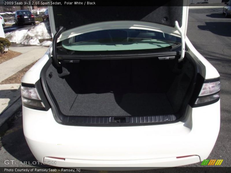 Polar White / Black 2009 Saab 9-3 2.0T Sport Sedan